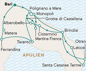 Südapulien und Basilikata authentisch erleben, ab Bari